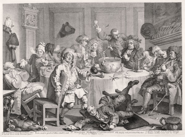 'A Midnight Modern Conversation', 1733. Artist: William Hogarth