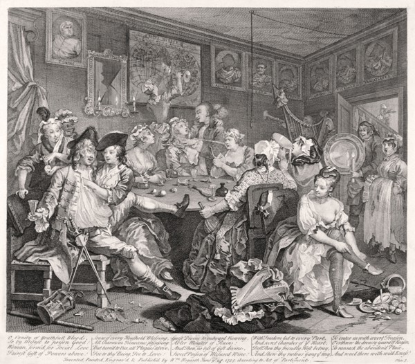 'A Rake's Progress', 1735, plate III of VIII. Artist: William Hogarth