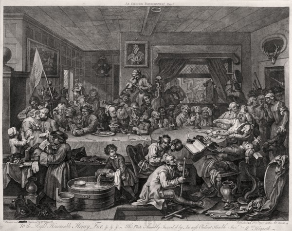 'An election entertainment', plate I of The Election, 1755. Artist: William Hogarth