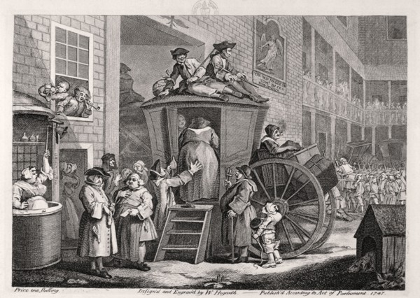 'The stage-coach or the country inn yard', 1747. Artist: William Hogarth