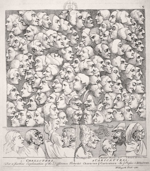 Variety of expressions, 1743. Artist: William Hogarth