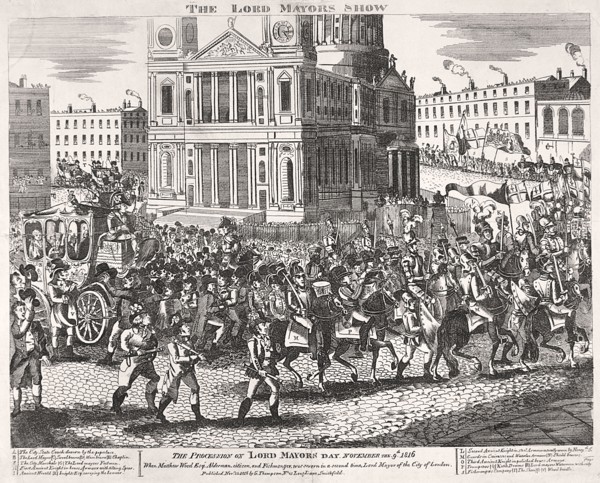 Lord Mayor's Show, 1816. Artist: Anon