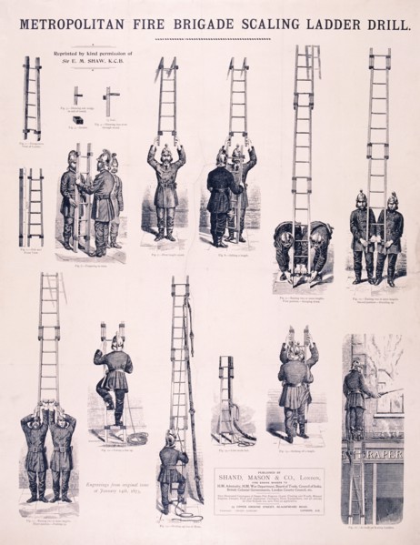 Metropolitan Fire Brigade, 1873. Artist: Anon