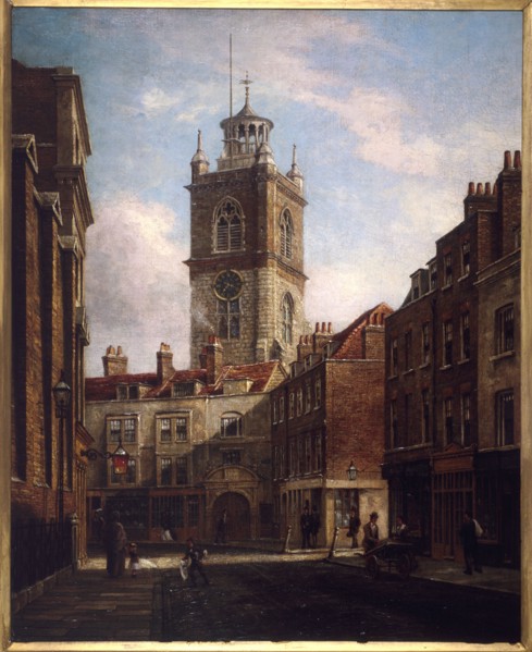 Fore Street and St Giles without Cripplegate. Artist: Walter Riddle