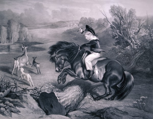 'The First Leap', 1857. Artist: Charles George Lewis
