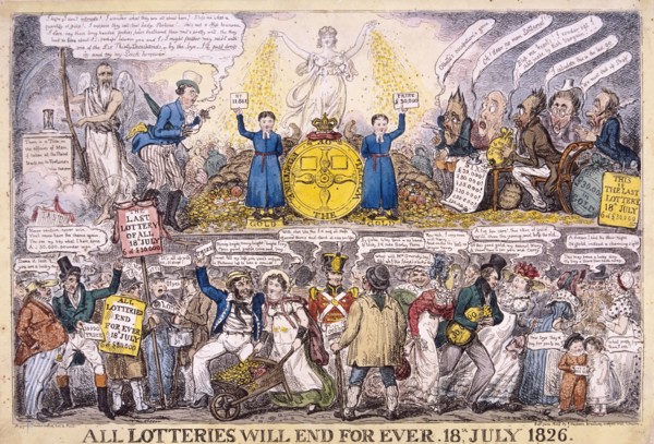 Lotteries, 1826. Artist: Isaac Robert Cruikshank