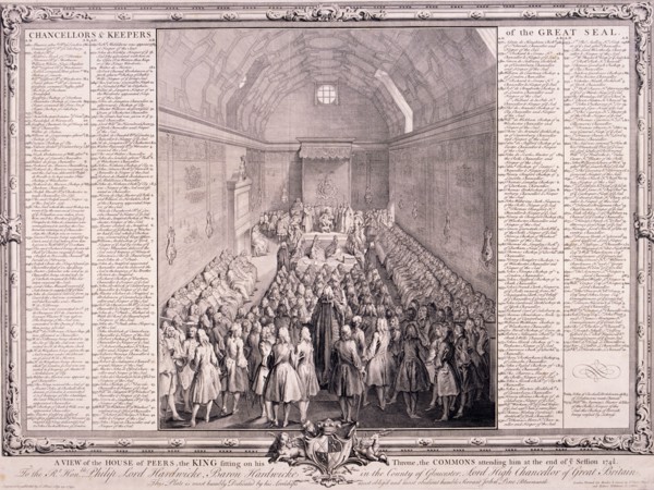 House of Lords, Palace of Westminster, London. Artist: John Pine