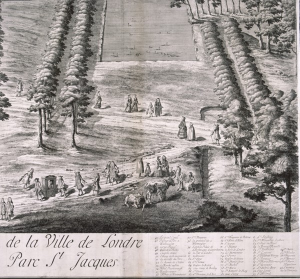 Panoramic view of London, 1720. Artist: Johannes Kip