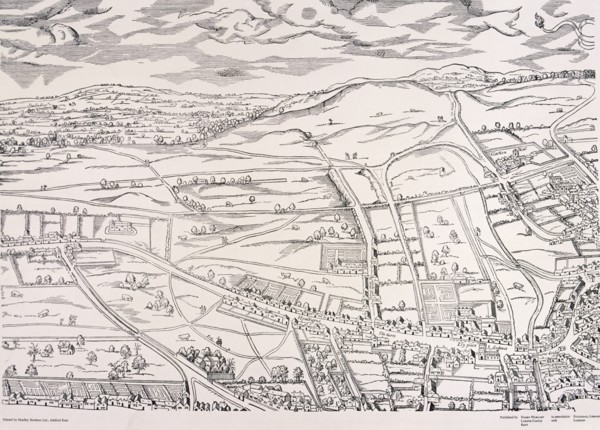 'Agas' Map of London, c1561. Artist: Unknown