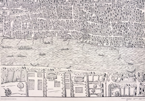 'Agas' Map of London, c1561. Artist: Unknown