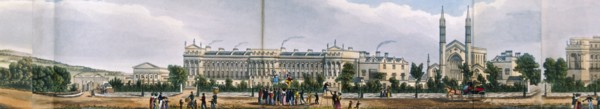Panoramic view of the area around Regent's Park, London, 1831. Artist: Anon