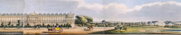 Panoramic view of the area around Regent's Park, London, 1831. Artist: Anon