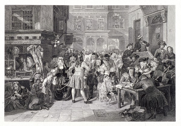Change Alley, London, 1853. Artist: John Carter