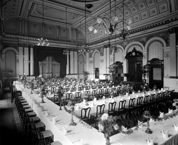 The grand hall of the Criterion Restaurant, 30 Regent Street, Westminster, London, 1913