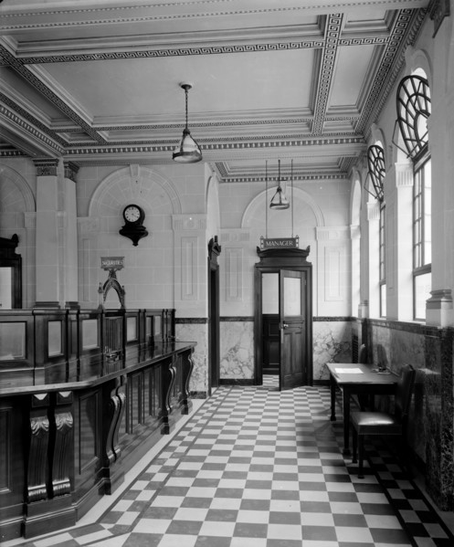 The main banking hall at the National Bank, Baker Street, Westminster, London, 1926