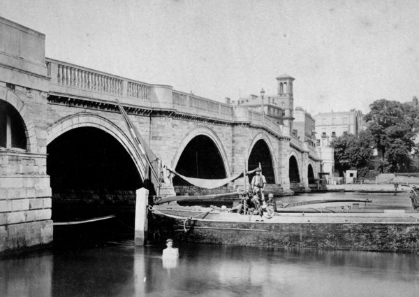 Richmond Bridge, Richmond, London, 1854-1914