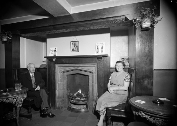The landlady of the Greyhound Inn, Penkhull, Stoke-on-Trent, Staffordshire, 1960