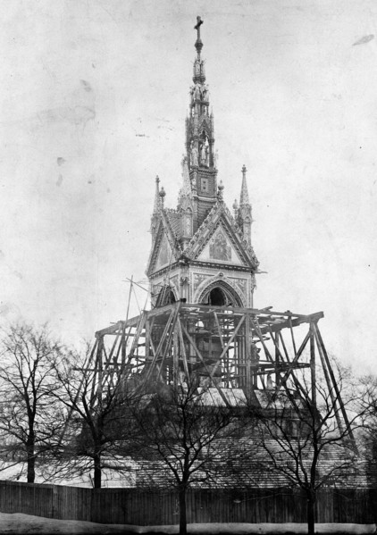 Albert Memorial, Kensington Gardens, Westminster, London, c1870. Creator: Unknown.