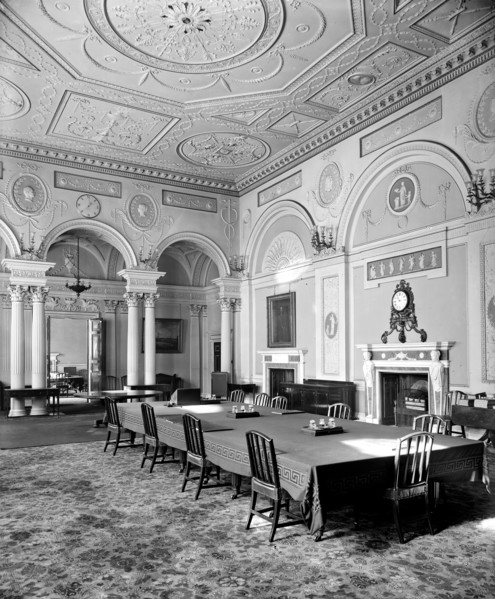 Court Room in the Bank of England, City of London