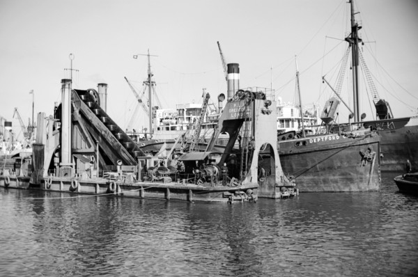 Dredger, Tilbury Docks, Tilbury, Essex, c1945-c1965