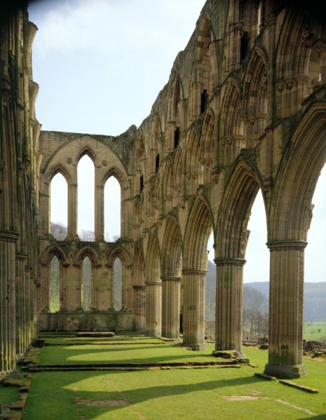 Chancel of the church at the Cistercian monastery of Rievaulx Abbey, North Yorkshire, 1994