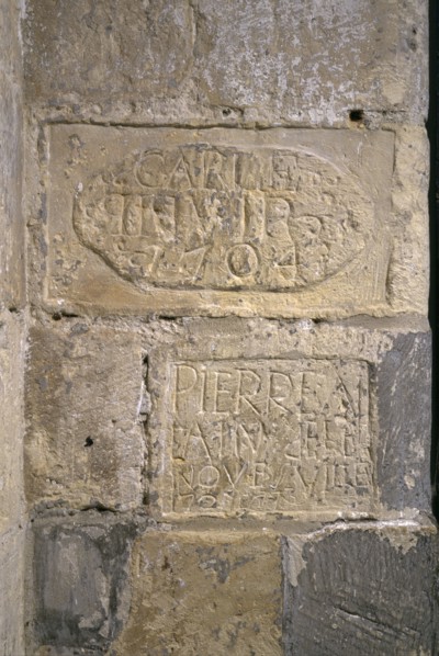 Prisoners' graffiti at Dover Castle, Kent, 1994