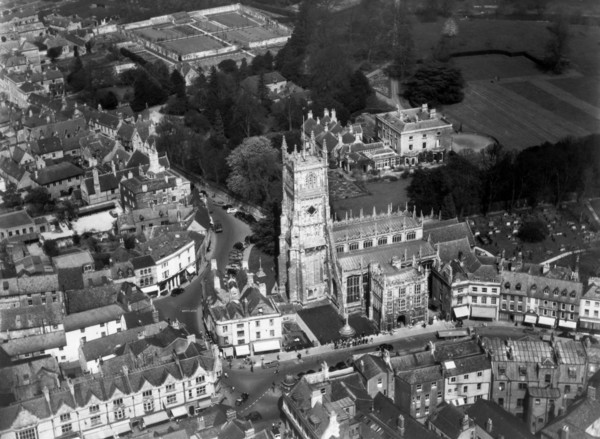The church of St John the Baptist, Cirencester, Gloucestershire, 1952
