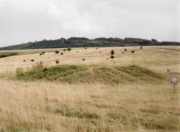 One of a group of almost 30 barrows on Snaildown, Wiltshire, 1999