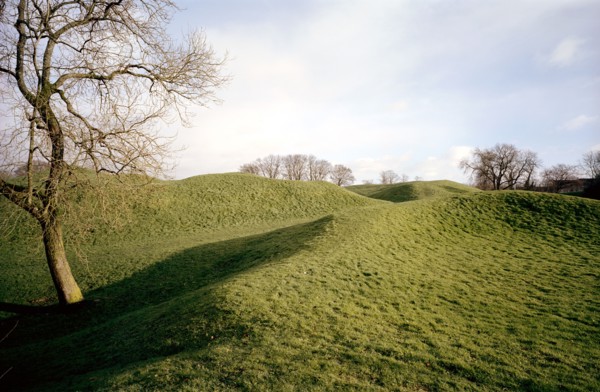 Roman amphitheatre in Cotswold Avenue, Cirencester, Gloucestershire, 2000