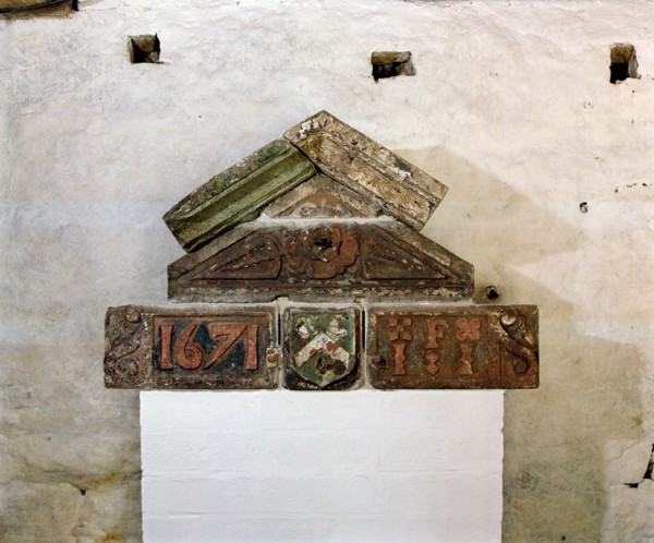Architectural details from the demolished Red Lion Hotel, Truro, Cornwall, 2000
