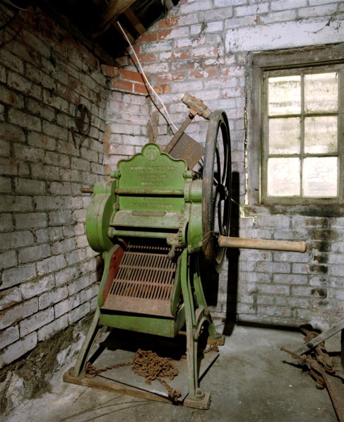 Agricultural machinery at Cloggs Farm, Hawkridge, Somerset, 1999