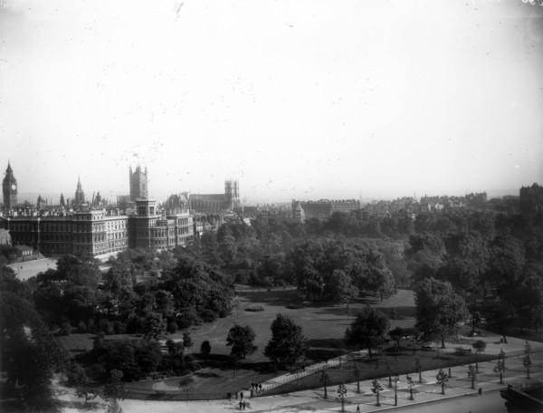 View over St James's Park, London, c1905