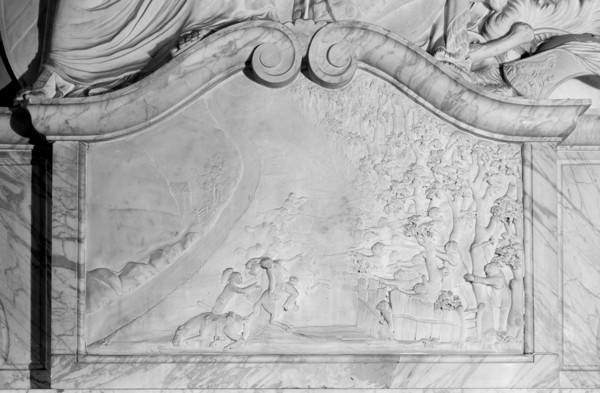 The Ambush'. Monument to Cornet Geary, Great Bookham, Surrey