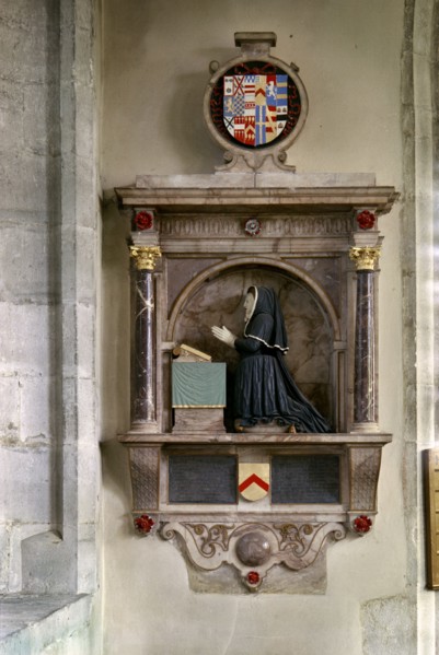 Scott monument, St Mary's church, Nettlestead, Kent, 1964