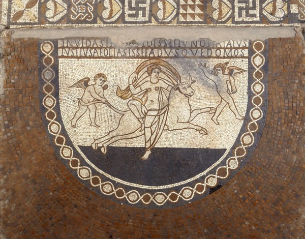 Mosaic floor, Lullingstone Roman Villa, Eynsford, Kent, 1991
