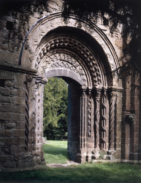 Norman processional arch, Lilleshall Abbey, Shropshire, 1999