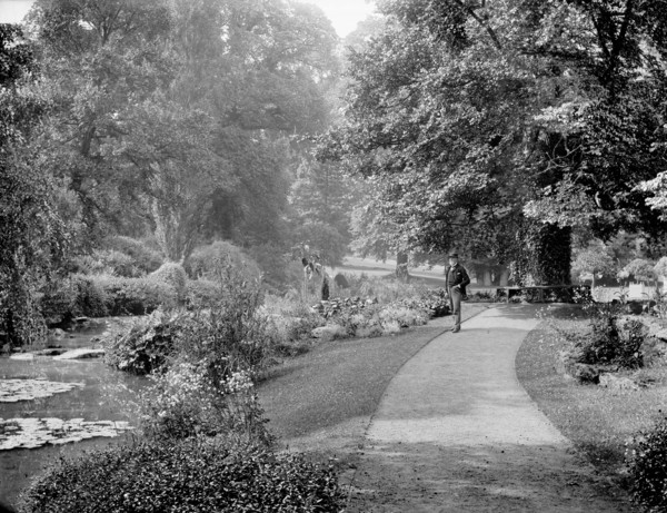 Lord Wantage in the gardens at Lockinge House, Lockinge, Oxfordshire, c1860-c1922