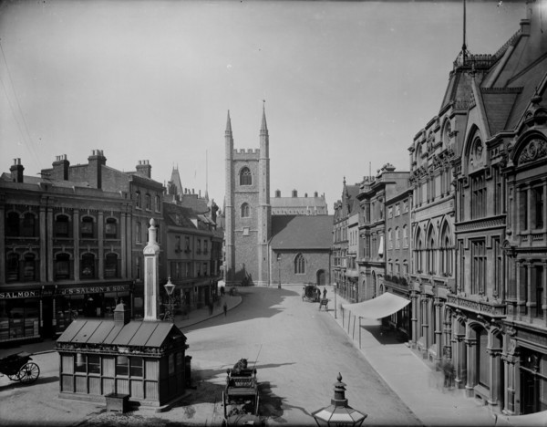 St Laurences Church, Reading, Berkshire, 1890