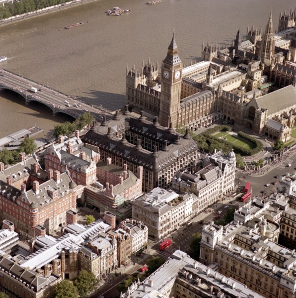 Westminster Bridge and the Houses of Parliament, Westminster, London, 2002