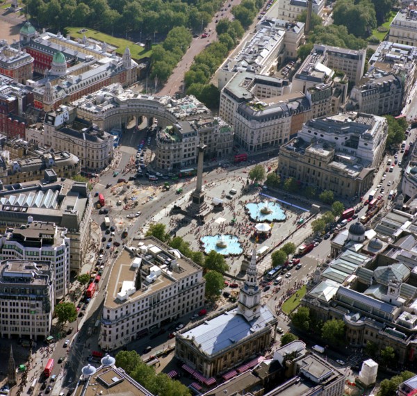 Trafalgar Square, Westminster, London, 2002 Artist