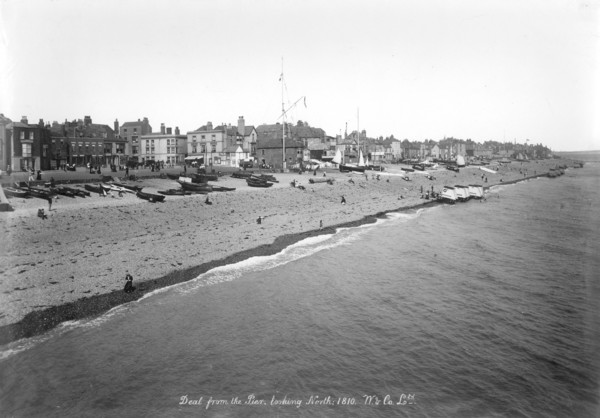 The beach at Deal, Kent, 1890-1910
