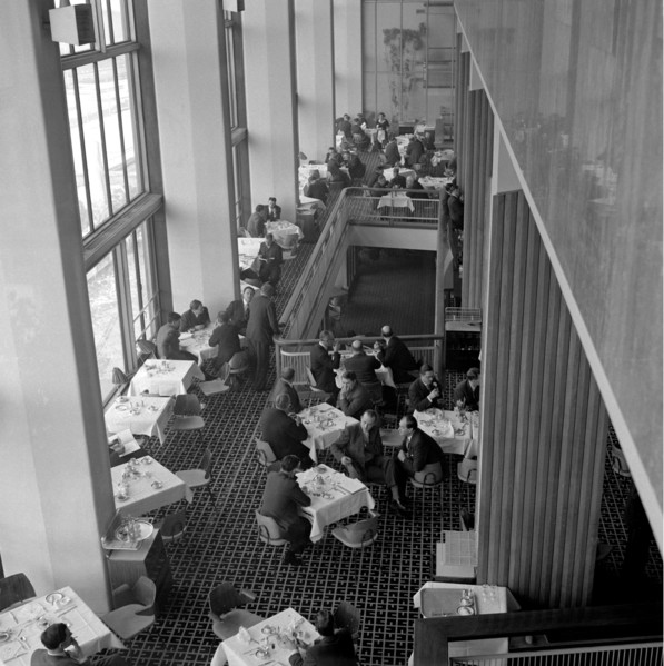 The restaurant, Royal Festival Hall, London, 1951-1962