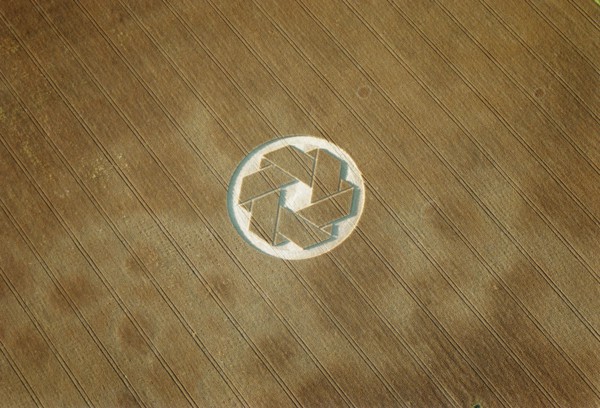 Crop circle near Avebury, Wiltshire, 1999