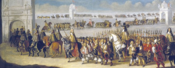 'Charles II's cavalcade through the City of London, 22nd April, 1661', (1662).  Artist: Dirck Stoop