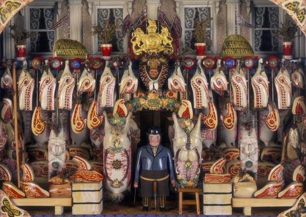 Model of a butcher's shop, c1880s. Artist: Unknown