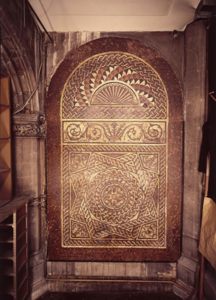 Roman mosaic floor from Bucklersbury, London, (1870). Artist: Unknown