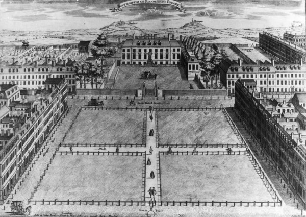 'Southampton or Bloomsbury Square', London, c1725. Artist: Sutton Nicholls