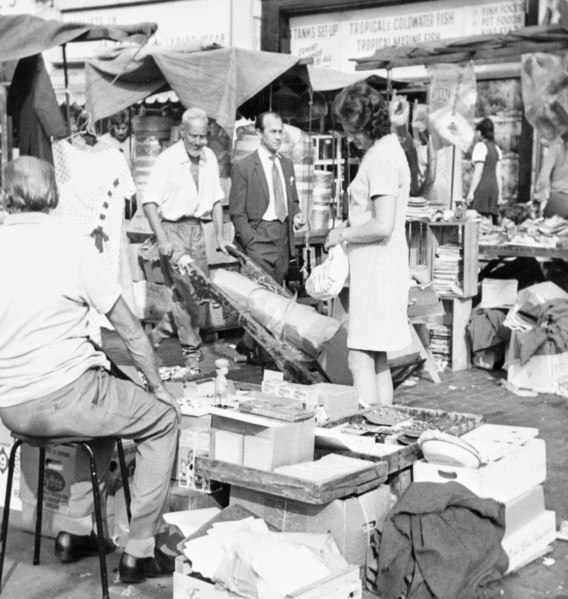 Street market scene, 1960s. Artist: Unknown