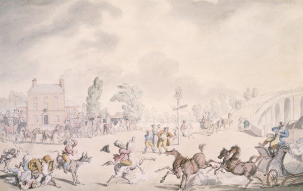 'Kew Bridge', Kew, London, 1819. Artist: Thomas Rowlandson