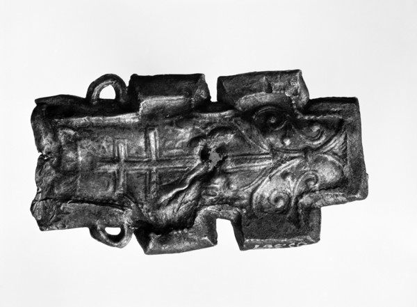 Pilgrim ampulla, c1225-c1250. Artist: Unknown
